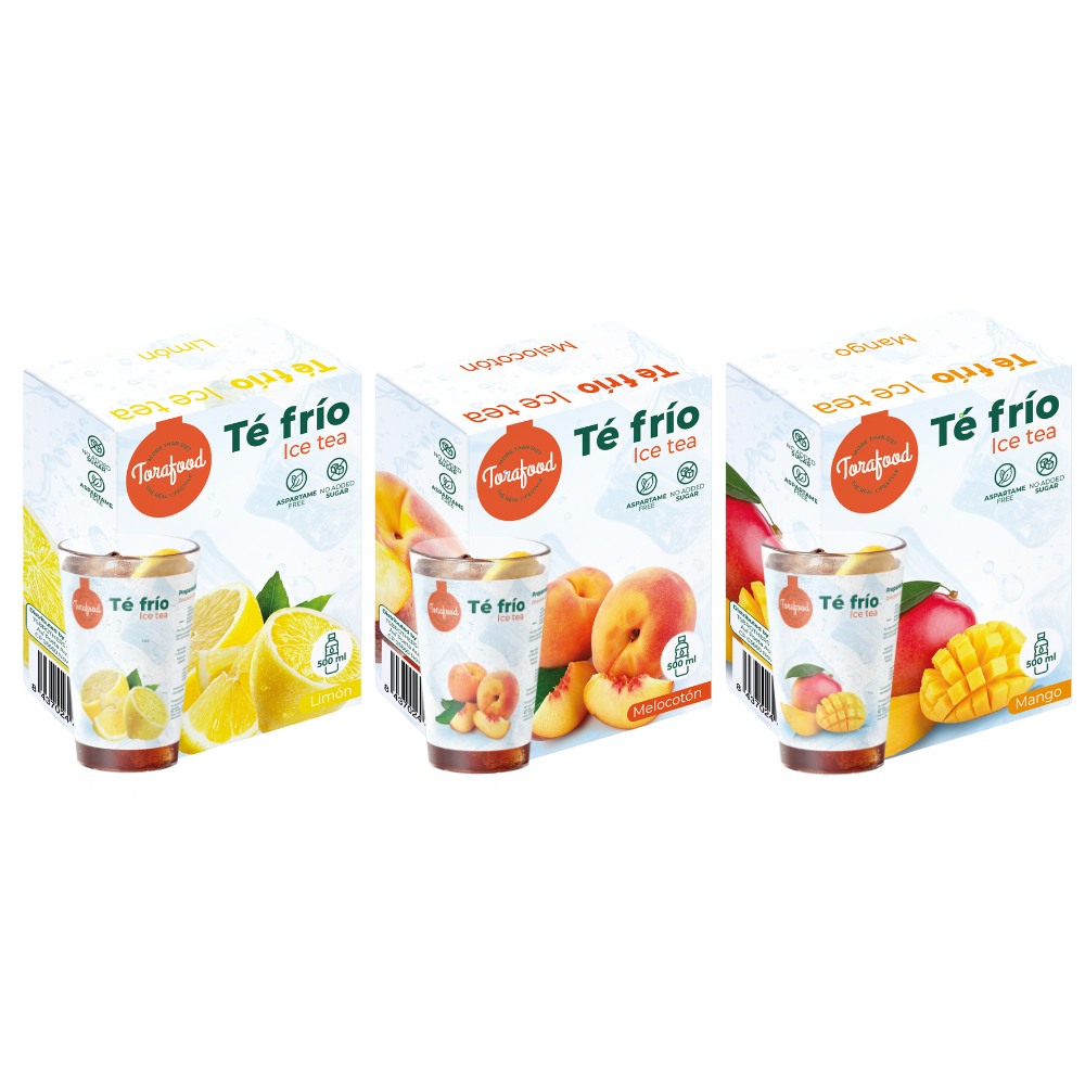 Pack Té Frío 3 Sabores (Limón, Melocotón y Mango) | Torafood