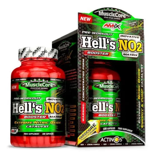 Nitric Oxide Amix 120 cápsulas | Pre-entreno en Cápsulas