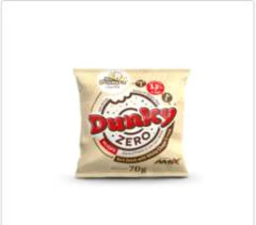 Mr. Popper Dunky Zero Donut 70 g Dark Donut con Crema de Choco Blanco Amix | Snack Tipo Dónut