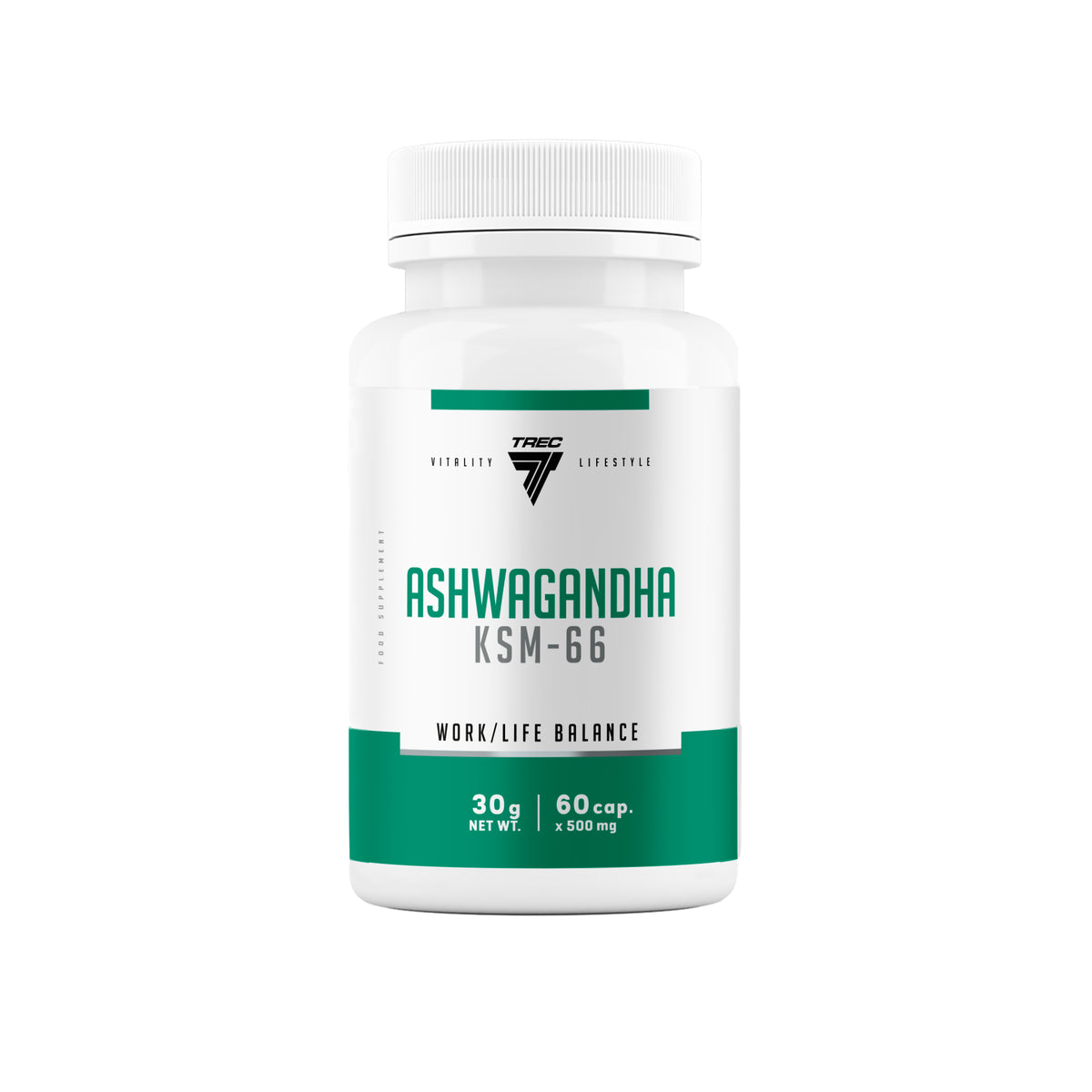 Ashwagandha KSM-66 Trec 60 cápsulas | Extracto de Withania