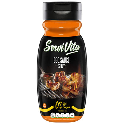 Salsa Zero Barbacoa Picante 320 ml | Servivita Sin Azúcar