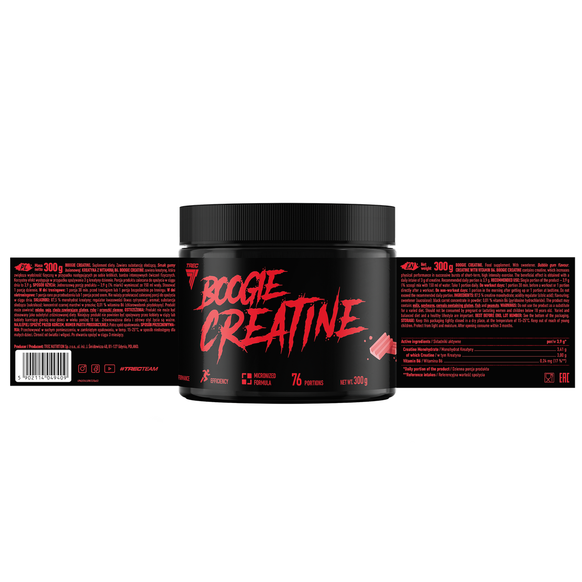 Boogieman Creatine Trec 300 g | Creatina con Sabor