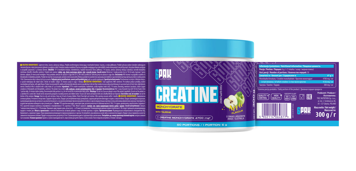 Creatine Monohydrate 6PACK | Creatina Monohidrato Pura