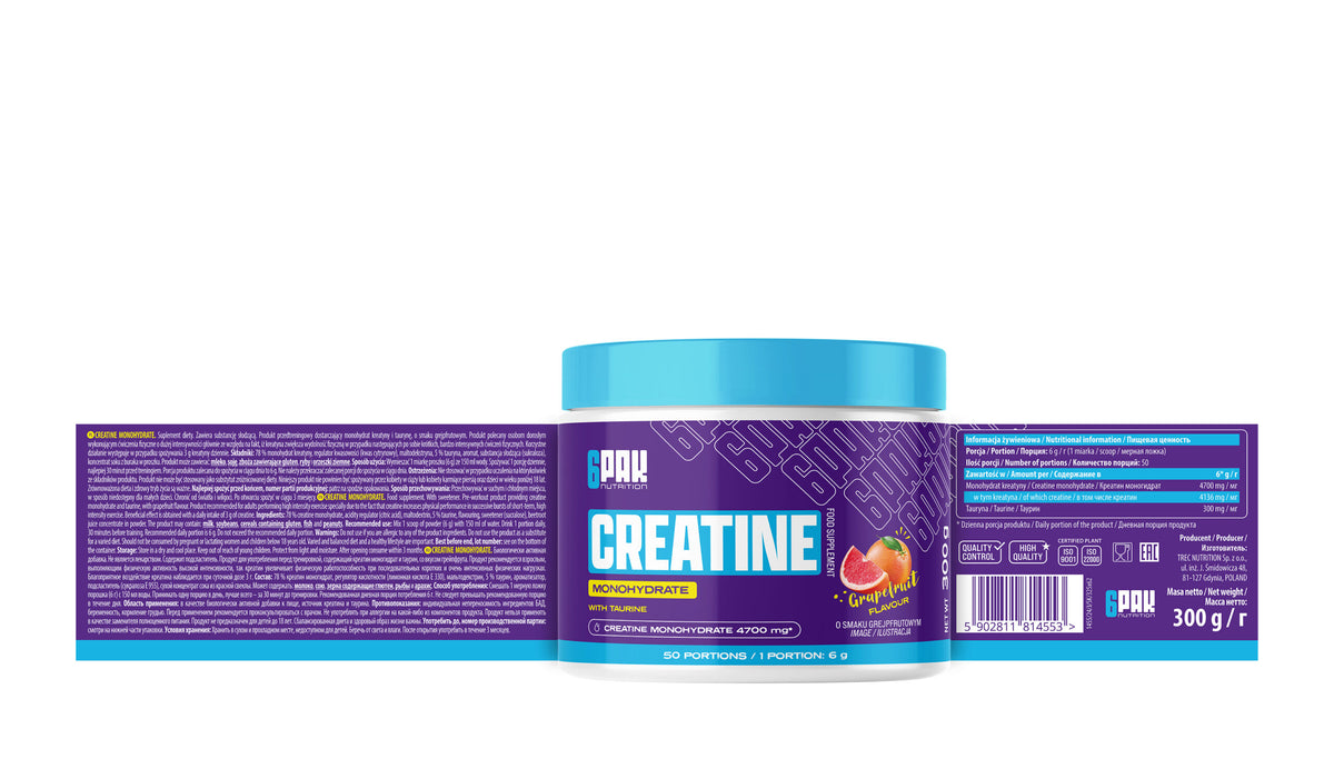 Creatine Monohydrate 6PACK | Creatina Monohidrato Pura