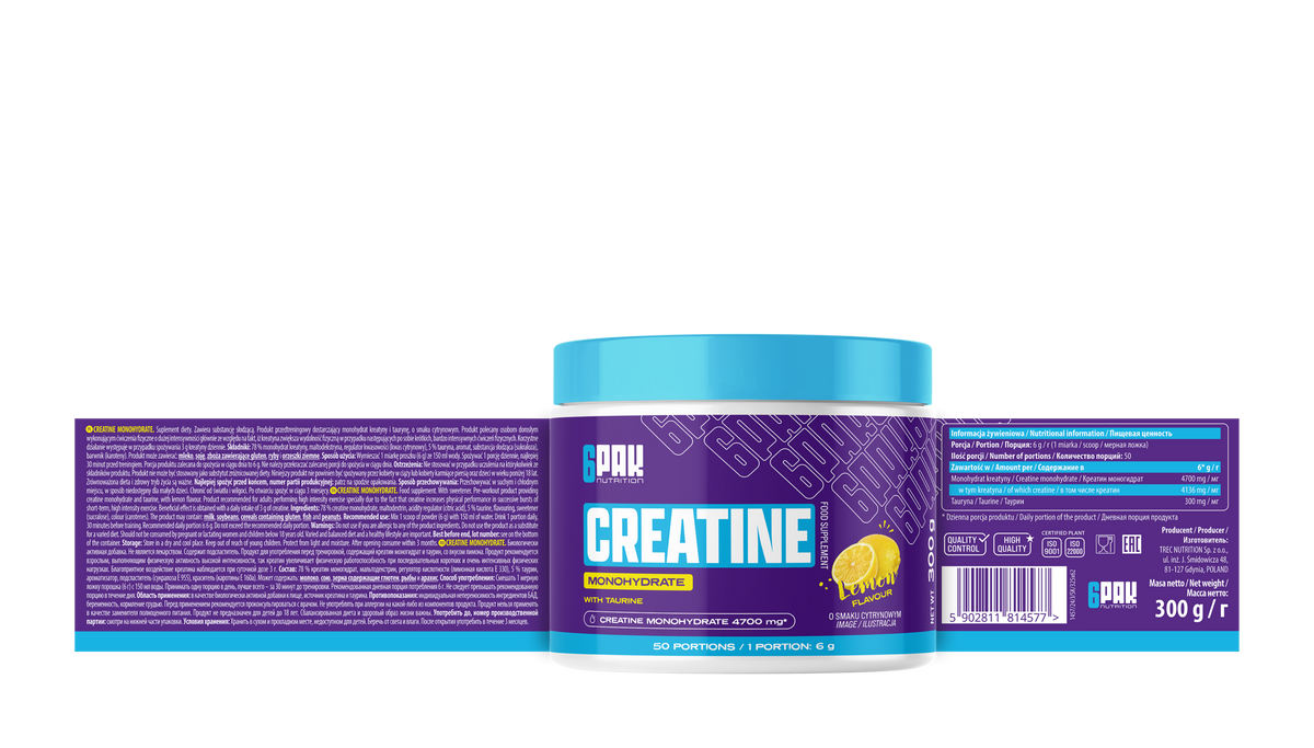 Creatine Monohydrate 6PACK | Creatina Monohidrato Pura