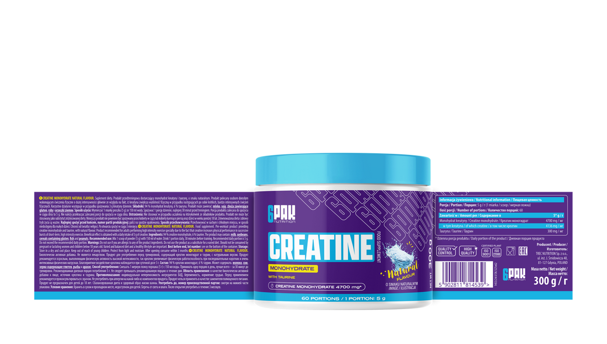Creatine Monohydrate 6PACK | Creatina Monohidrato Pura