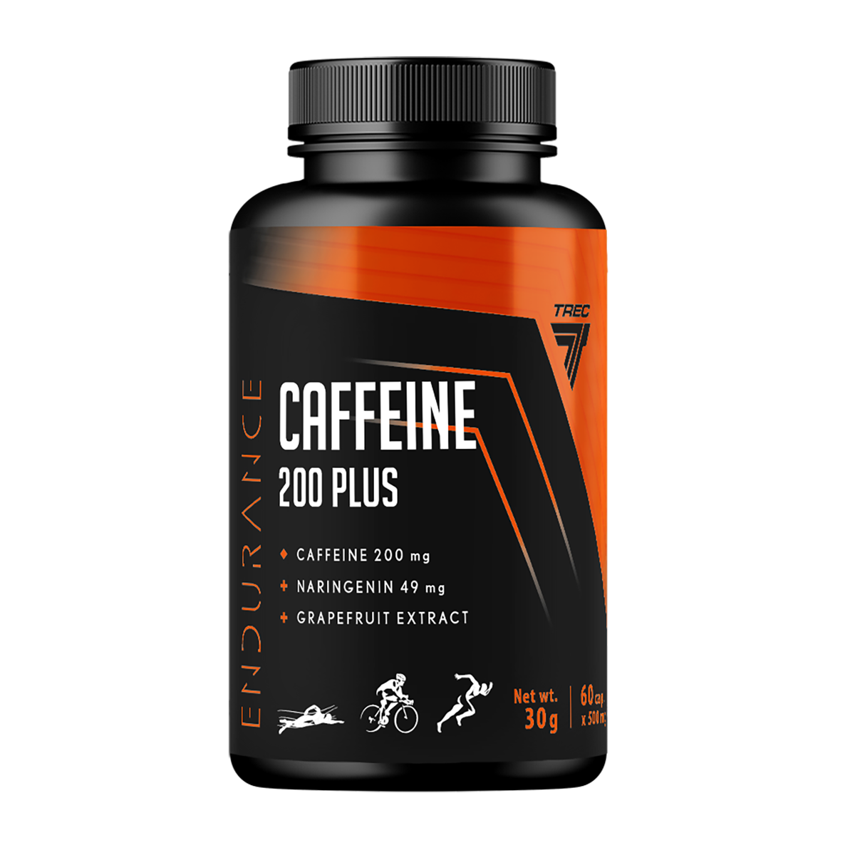 Endurance Caffeine 200 Plus Trec 60 cápsulas | Cafeína 200 mg