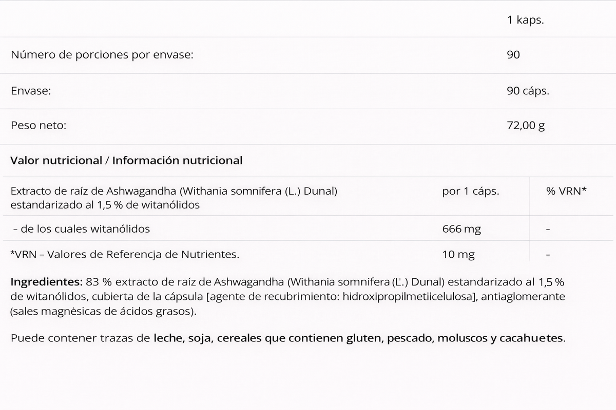 Ashwagandha 6PAK | Equilibrio Emocional Diario