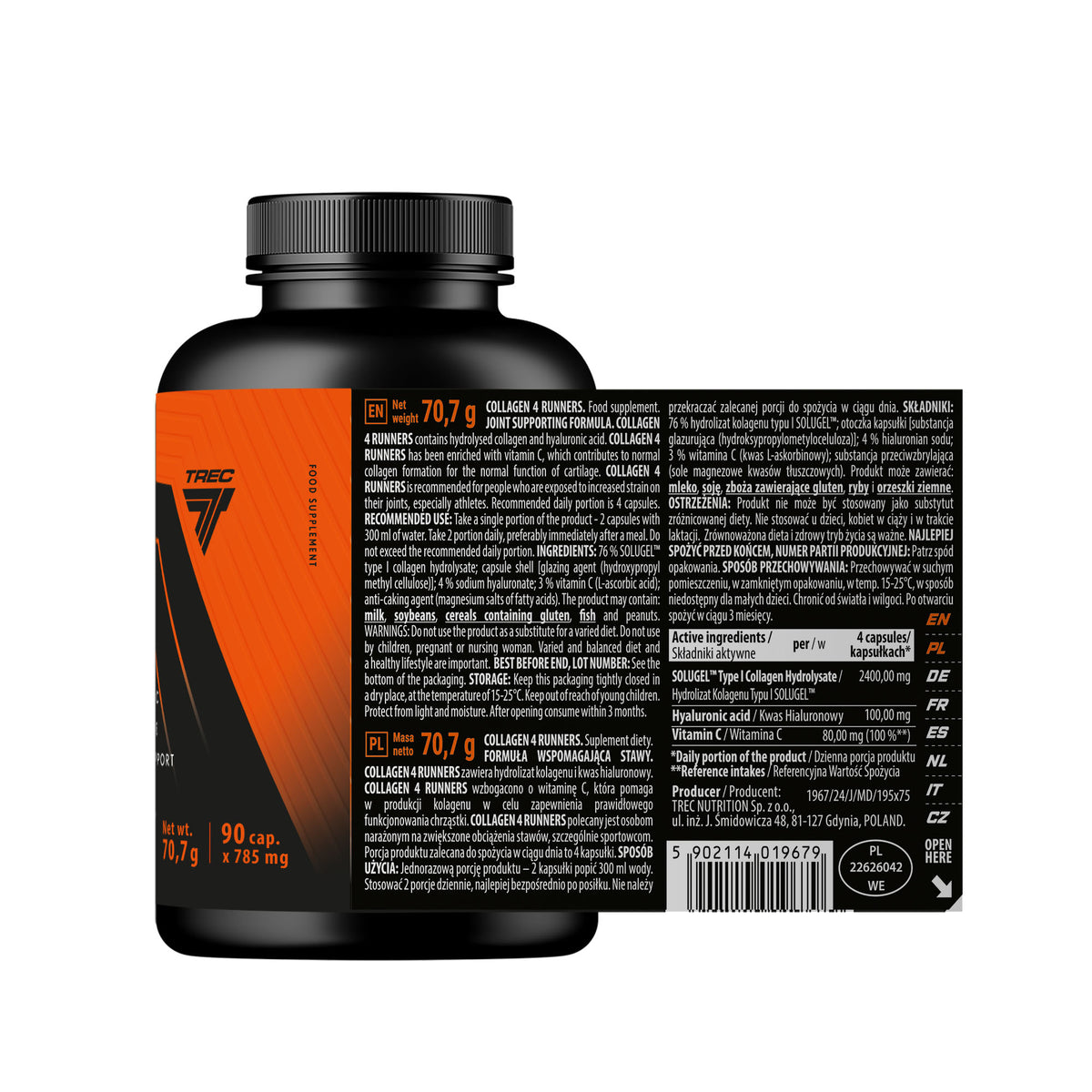 Endurance Collagen 4 Trec 90 cápsulas | Complejo de Colágeno