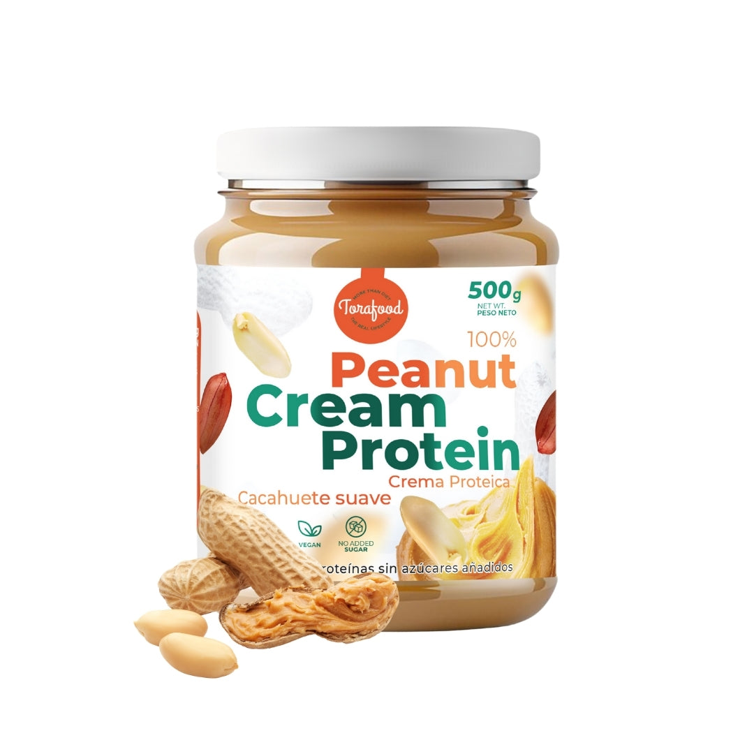 Crema de Cacahuete Proteica 500 g | Torafood