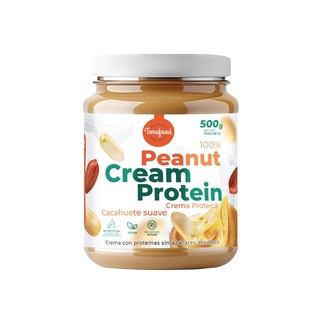 Crema de Cacahuete Proteica 500 g | Torafood