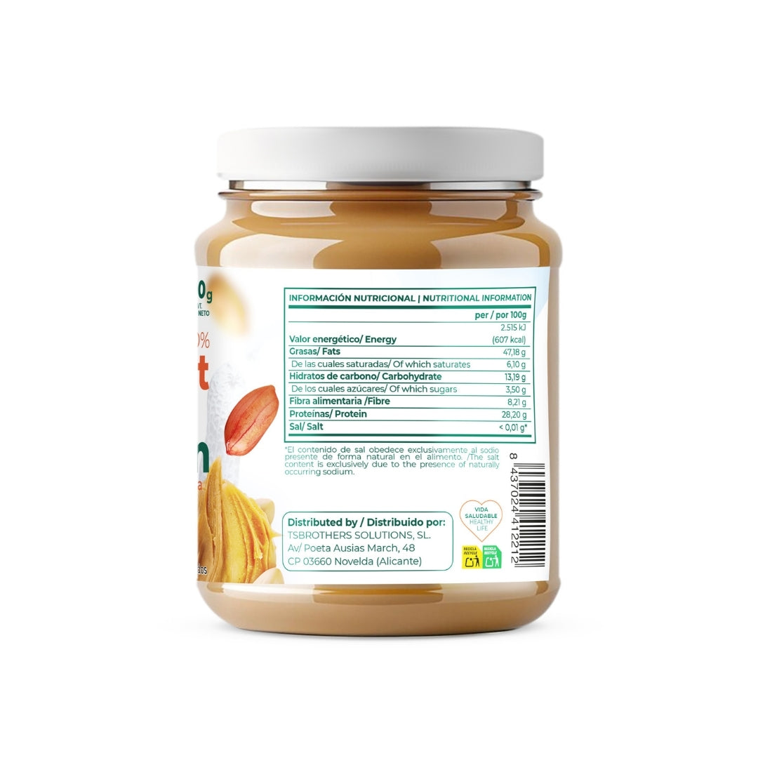 Crema de Cacahuete Proteica 500 g | Torafood