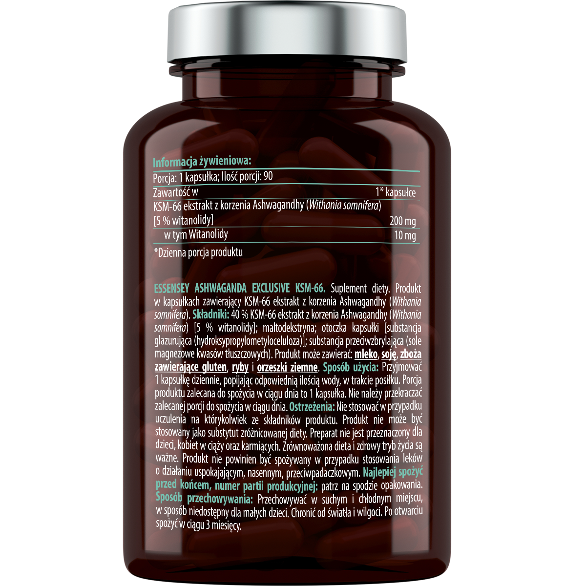 Ashwagandha KSM-66 Essensey | Extracto Premium de Raíz