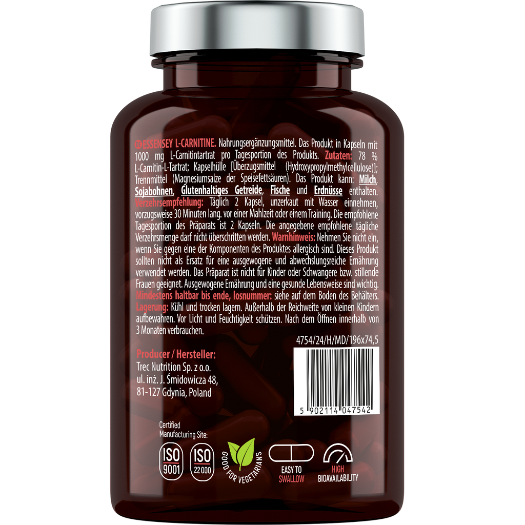 L-Carnitine Essensey | Apoyo a la Composición Corporal