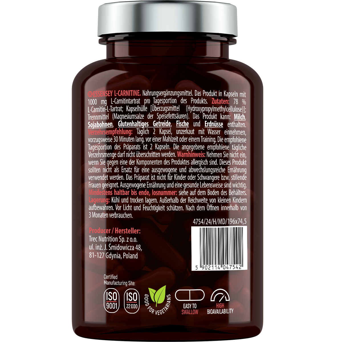 L-Carnitine Essensey | Apoyo a la Composición Corporal