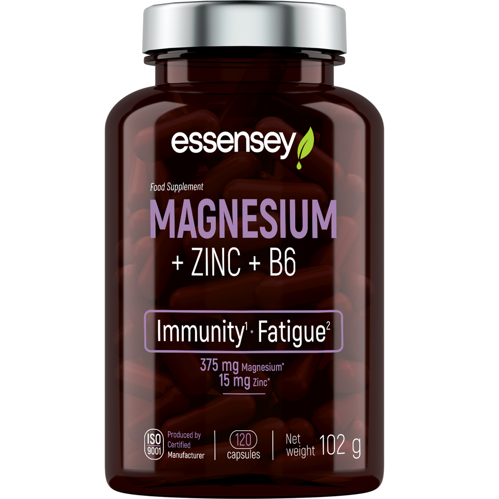 Magnesium Zinc B6 Essensey 120 cápsulas | Minerales