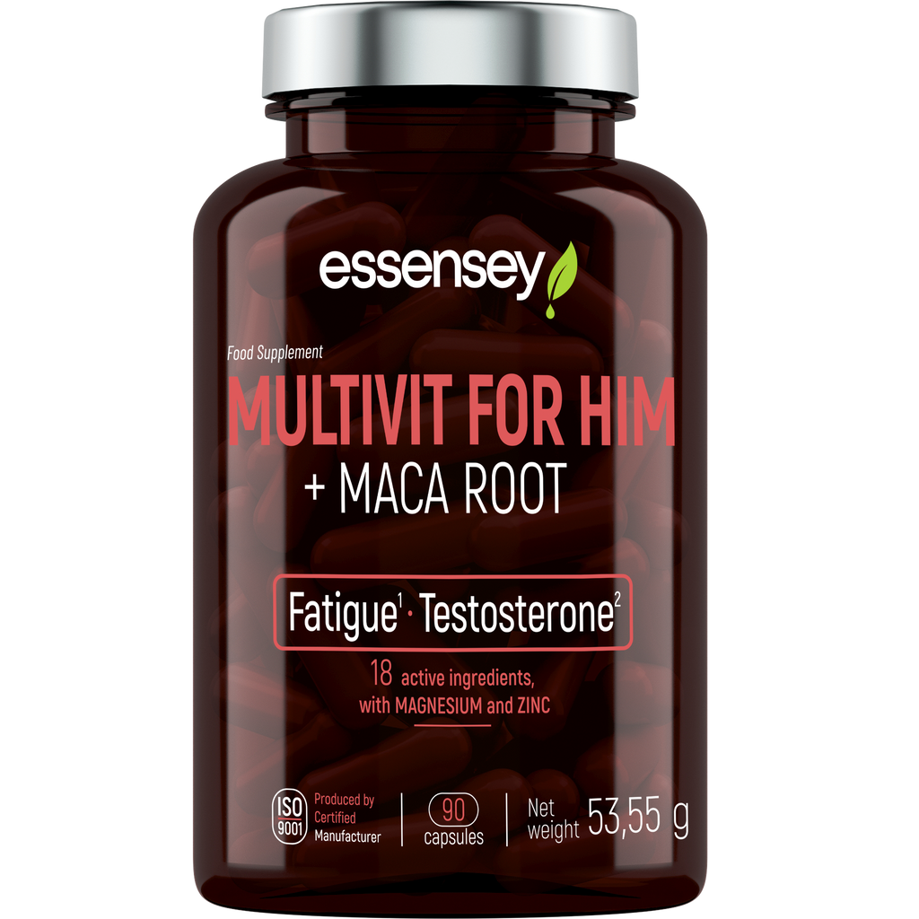 Multivit For Him + Maca Root 90 cápsulas | Essensey