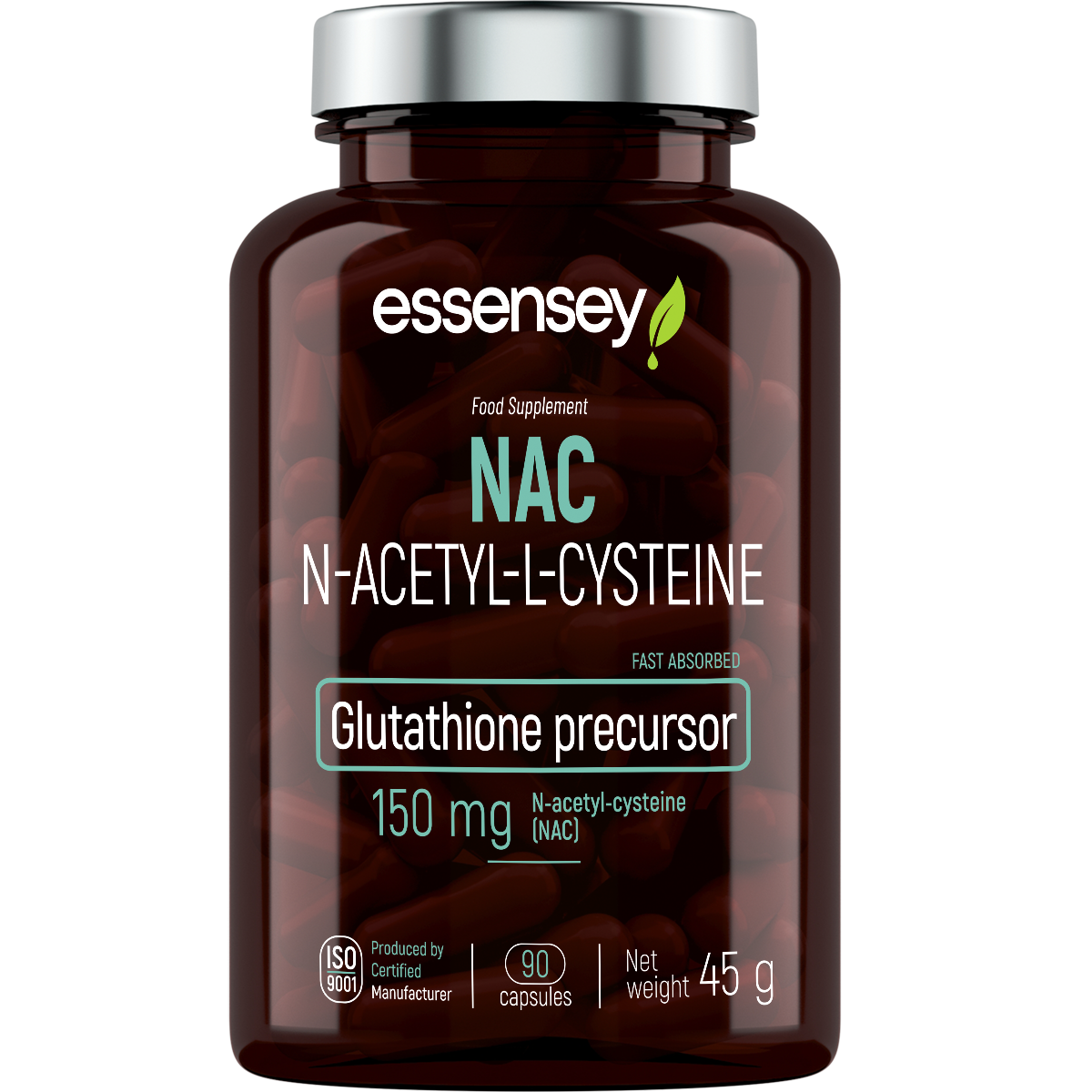 NAC Essensey 90 cápsulas | N-acetil-L-cisteína
