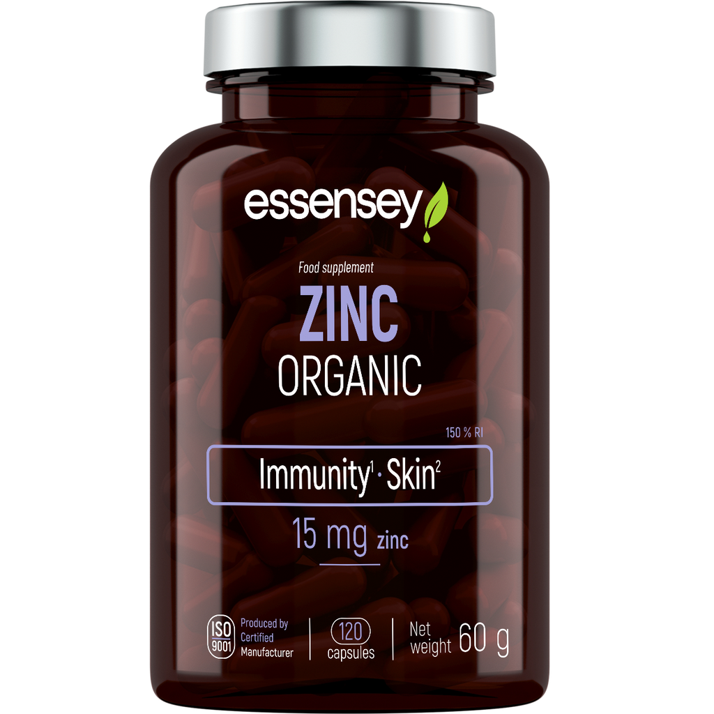 Zinc Organic Essensey 120 cápsulas | Zinc orgánico