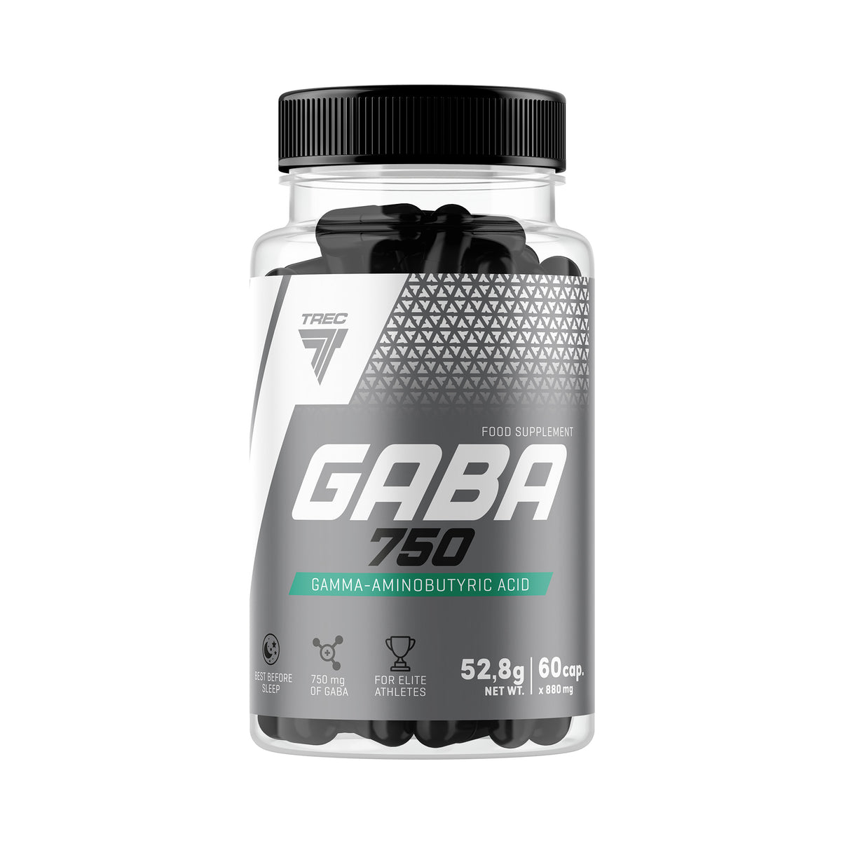 GABA 750 Trec 60 Cápsulas | Ácido Gamma-Aminobutírico