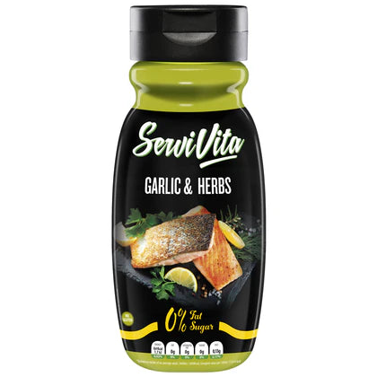Salsa Zero Ajo & Hierbas 320 ml | Servivita Sin Azúcar