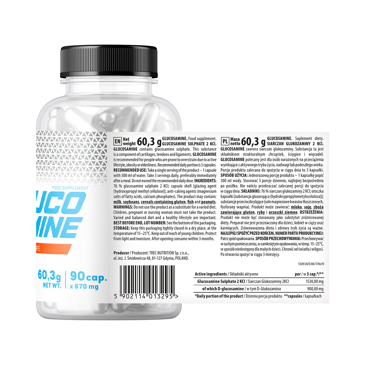 Glucosamine Trec 90 Cápsulas | Glucosamina en Cápsulas