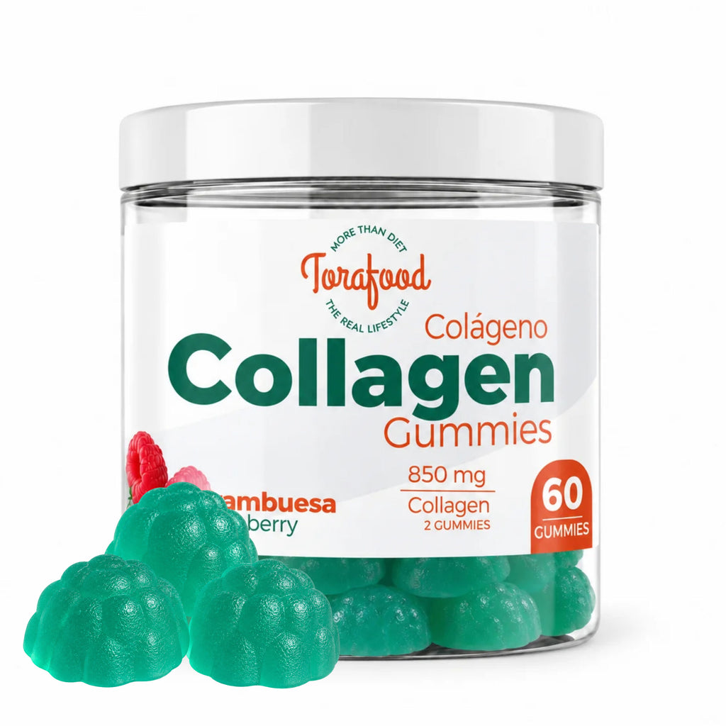 Gominolas de Colágeno Frambuesa 60 Gummies | Torafood