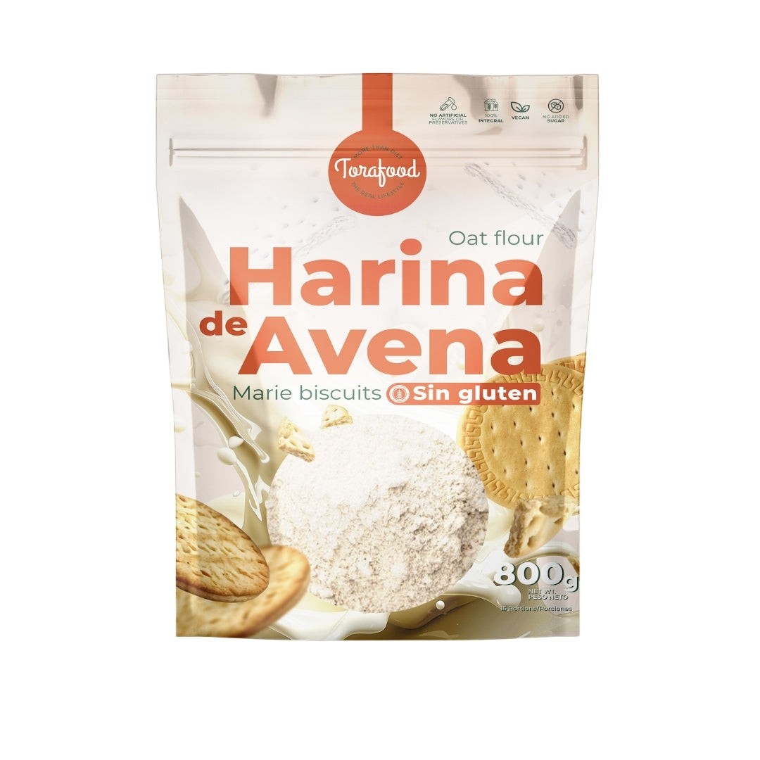 Harina de Avena Sin Gluten 800 g Sabores | Torafood