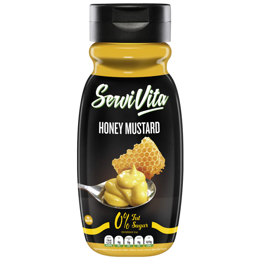 Salsa Zero Miel & Mostaza 320 ml | Servivita Sin Azúcar