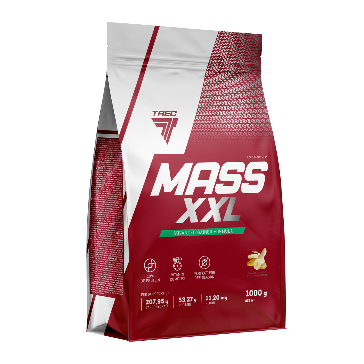 Mass XXL Gainer Trec | Gainer para Aumento de Masa 1kg y 3kg