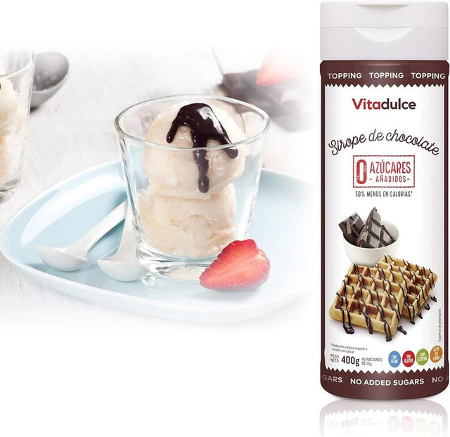 Sirope de Chocolate Vitadulce 400 g | Sirope Sin Azúcar