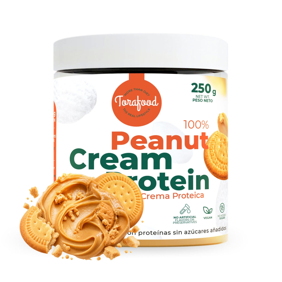Crema de Cacahuete 250 g Sabores | Torafood