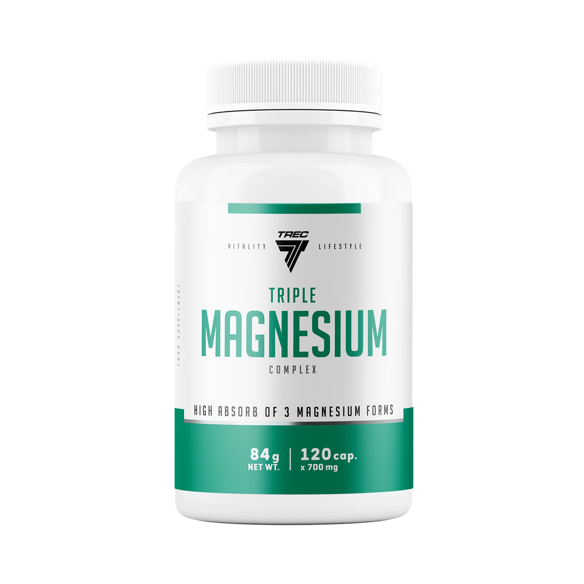Triple Magnesium Trec 120 cápsulas | Complejo de Magnesio