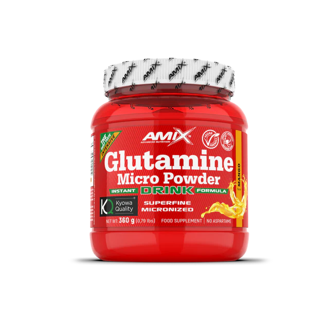 Glutamina Micronizada Amix 360 g | Powder Drink con Sabor