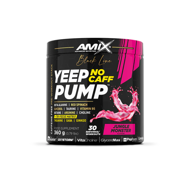 Pre-entreno Yeep Pump Sin Cafeína | Black Line Amix