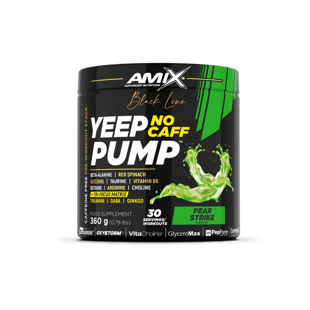 Pre-entreno Yeep Pump Sin Cafeína | Black Line Amix