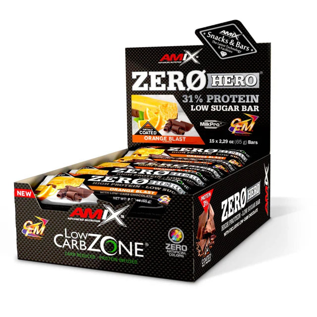 Zero Hero Protein Bar Amix Pack 15 x 65g | Barritas Proteicas