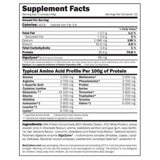 Micellar Casein Amix™ | Caseína Micelar de Liberación Lenta