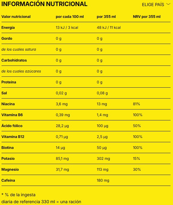 Nocco Electrolyte 355ml | Bebida con Cafeína y Sin Azúcares
