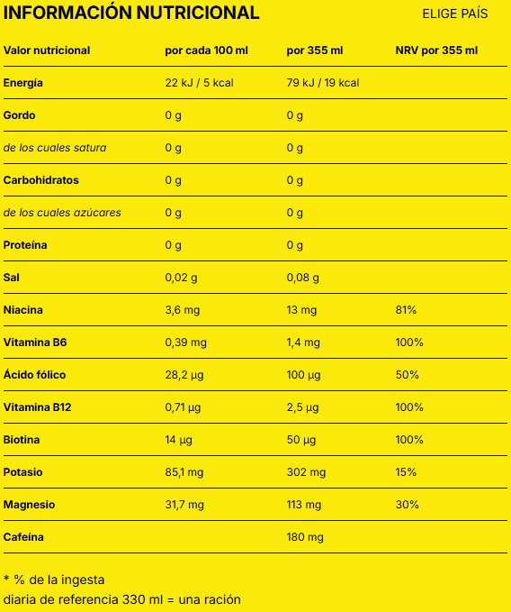 Nocco Electrolyte 355ml | Bebida con Cafeína y Sin Azúcares