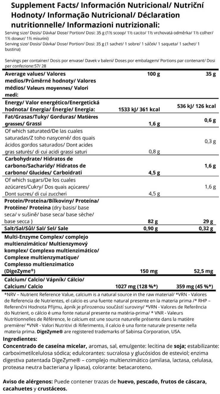 Micellar Casein Black Line | Caseína Micelar de Liberación Lenta
