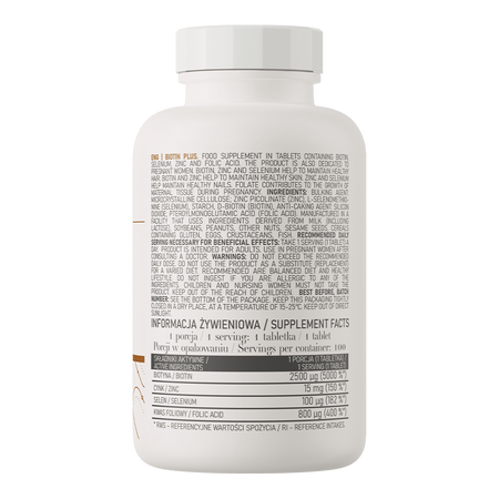 Biotin Plus OstroVit 100 comprimidos