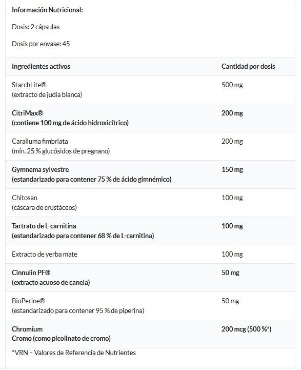 Carb Blocker con Starchlite 90 cápsulas | Amix