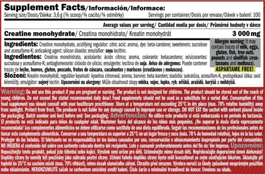 Creatina Monohidrato Amix | Creatina Drink con Sabor 360 g