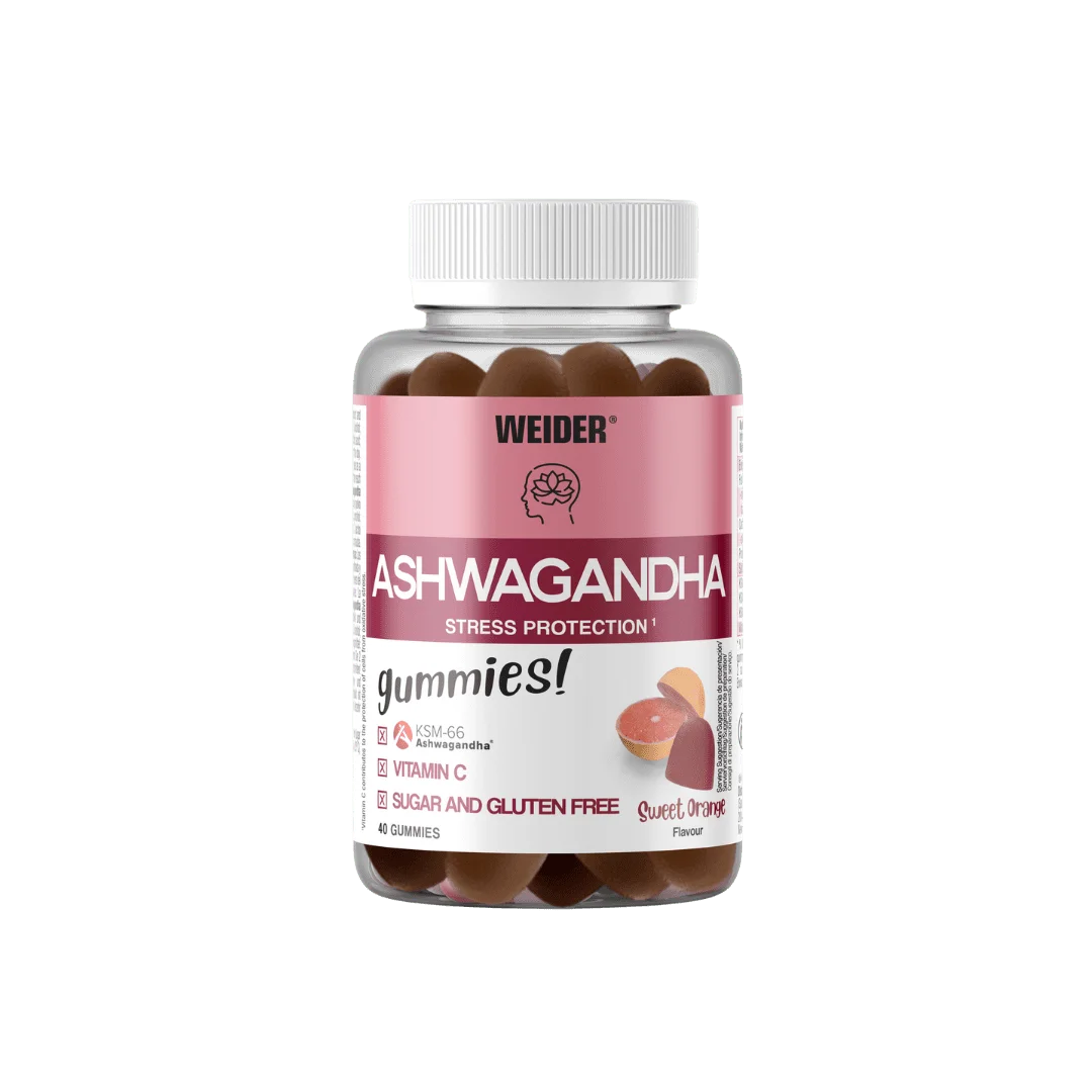 Weider Ashwagandha Gummies Naranja Dulce | 40 Gominolas