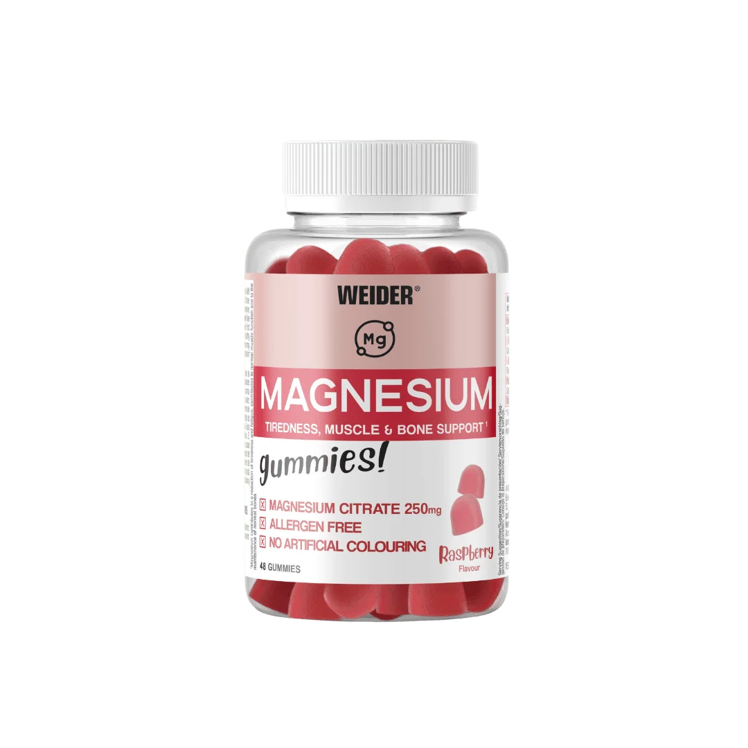 Weider Magnesium Gummies Frambuesa | 48 Gominolas