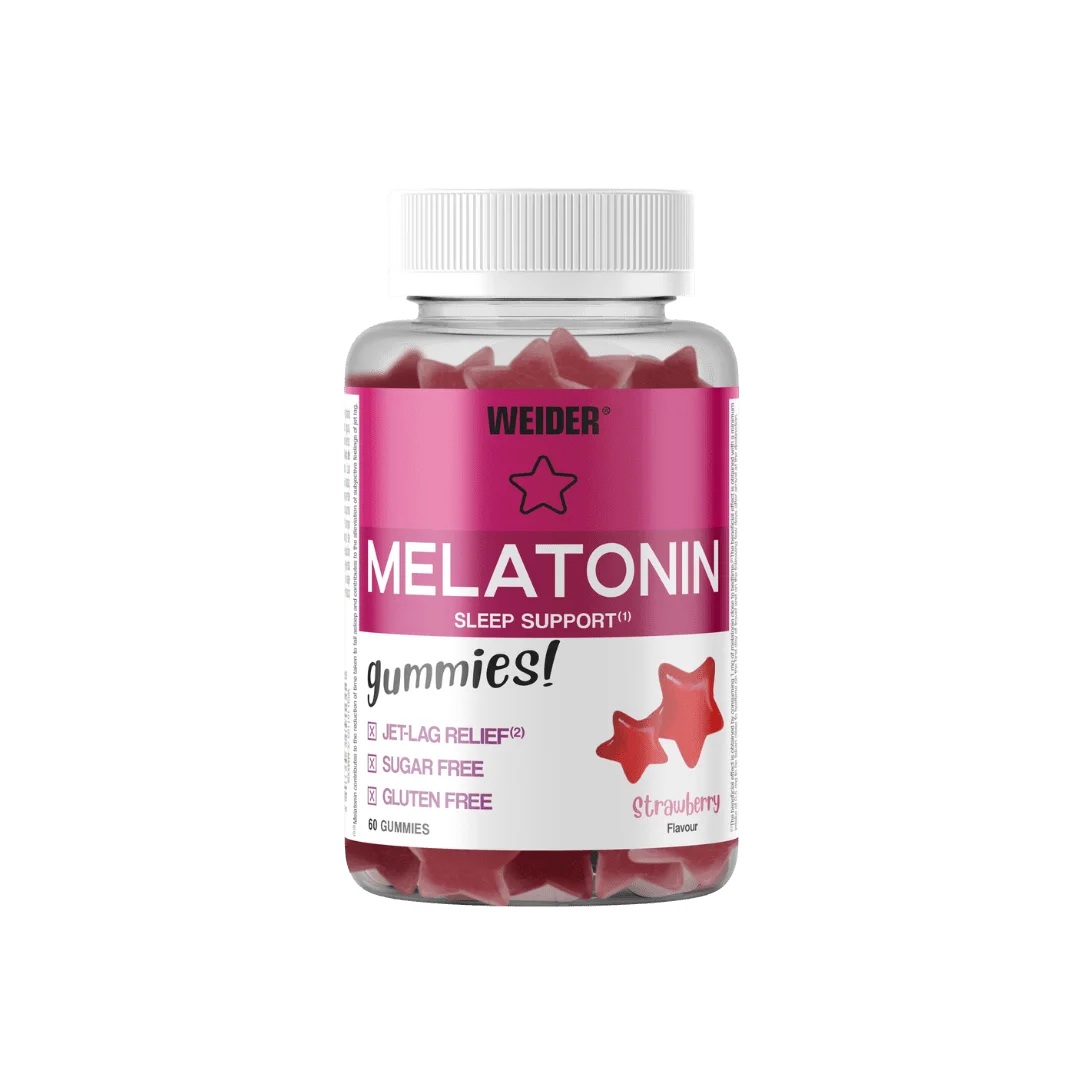 Weider Melatonina Gummies Fresa y Arándanos | 60 Gominolas