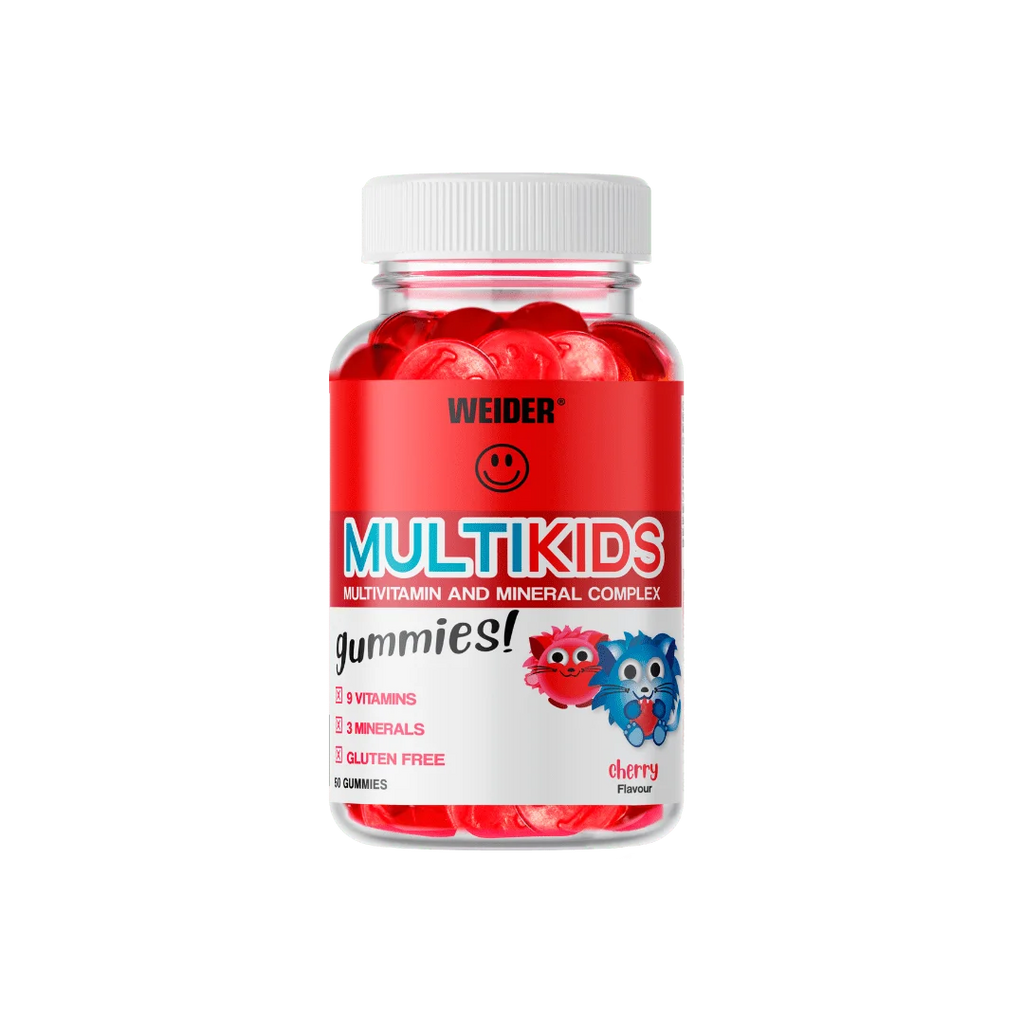 Weider Multikids Gummies Cereza | 50 Gominolas