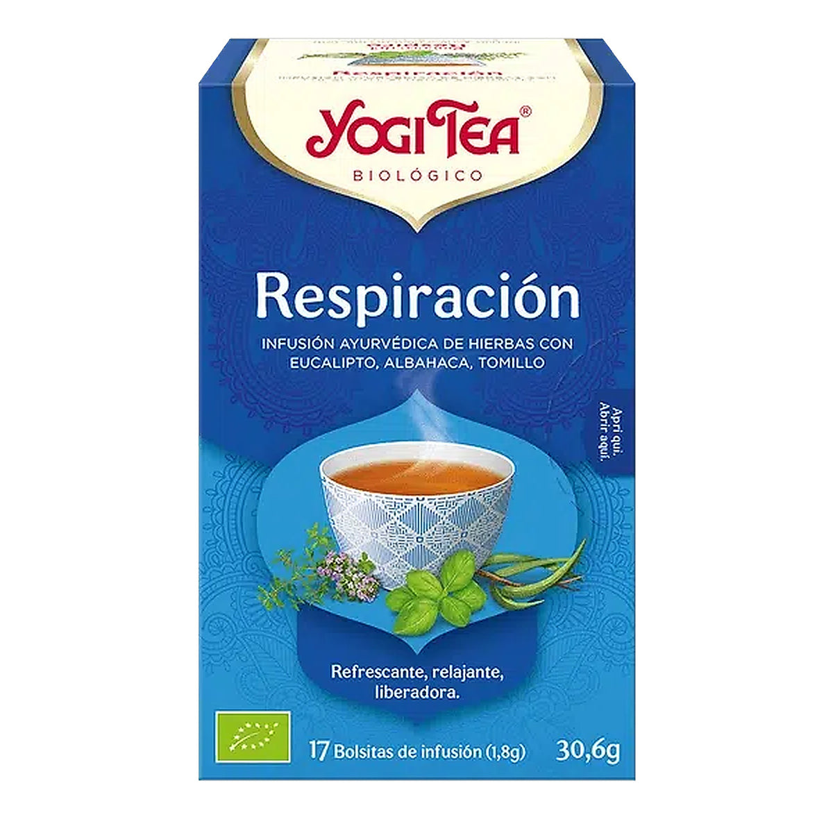 Yogi Tea Respiración 17 Bolsitas | Infusión Herbal 30,6 g