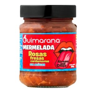 MERMELADA S/AZ  PET ROSA-FRESA-CARDAMOMO 205G GUIMARANA